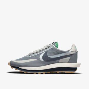 7M/8.5W - [NEW] Men's Nike LDWaffle x sacai x CLOT Shoes Grey DH3114-001